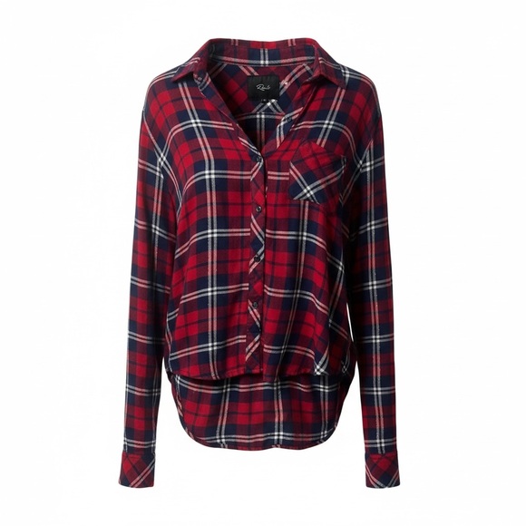 Rails Tops - Rails Plaid Button Up Shirt Size XS
